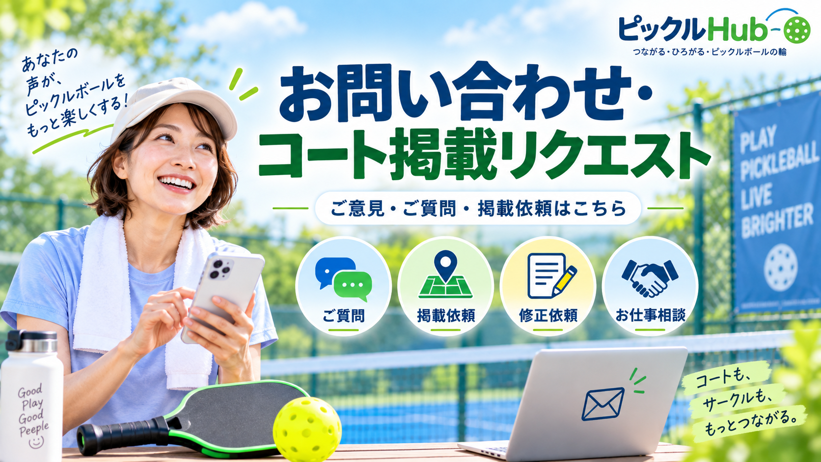 お問い合わせ・コート掲載リクエスト
